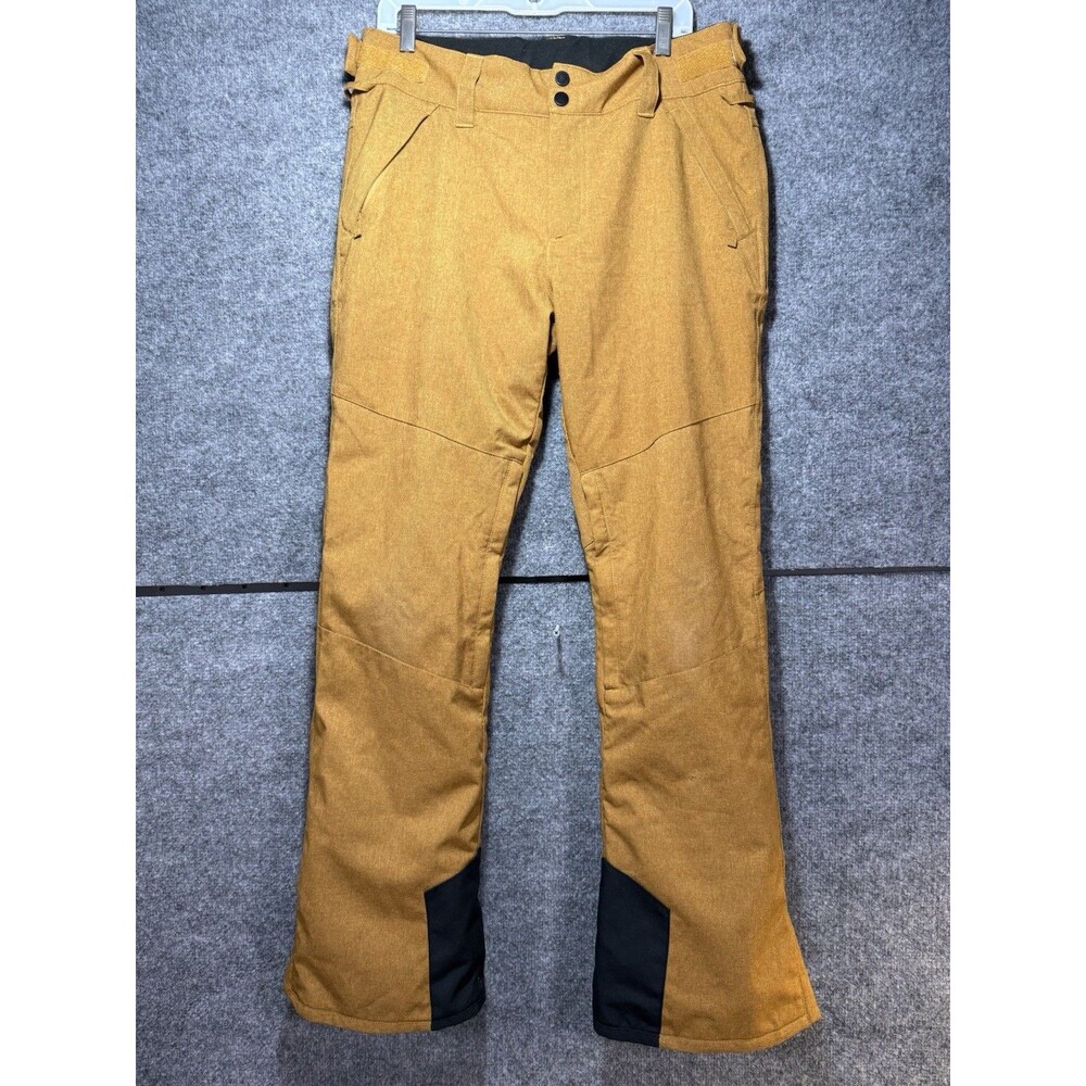 Billabong Men’s Cargo Snow Pants – Size Large – Brown/Mustard – Waterproof Ski